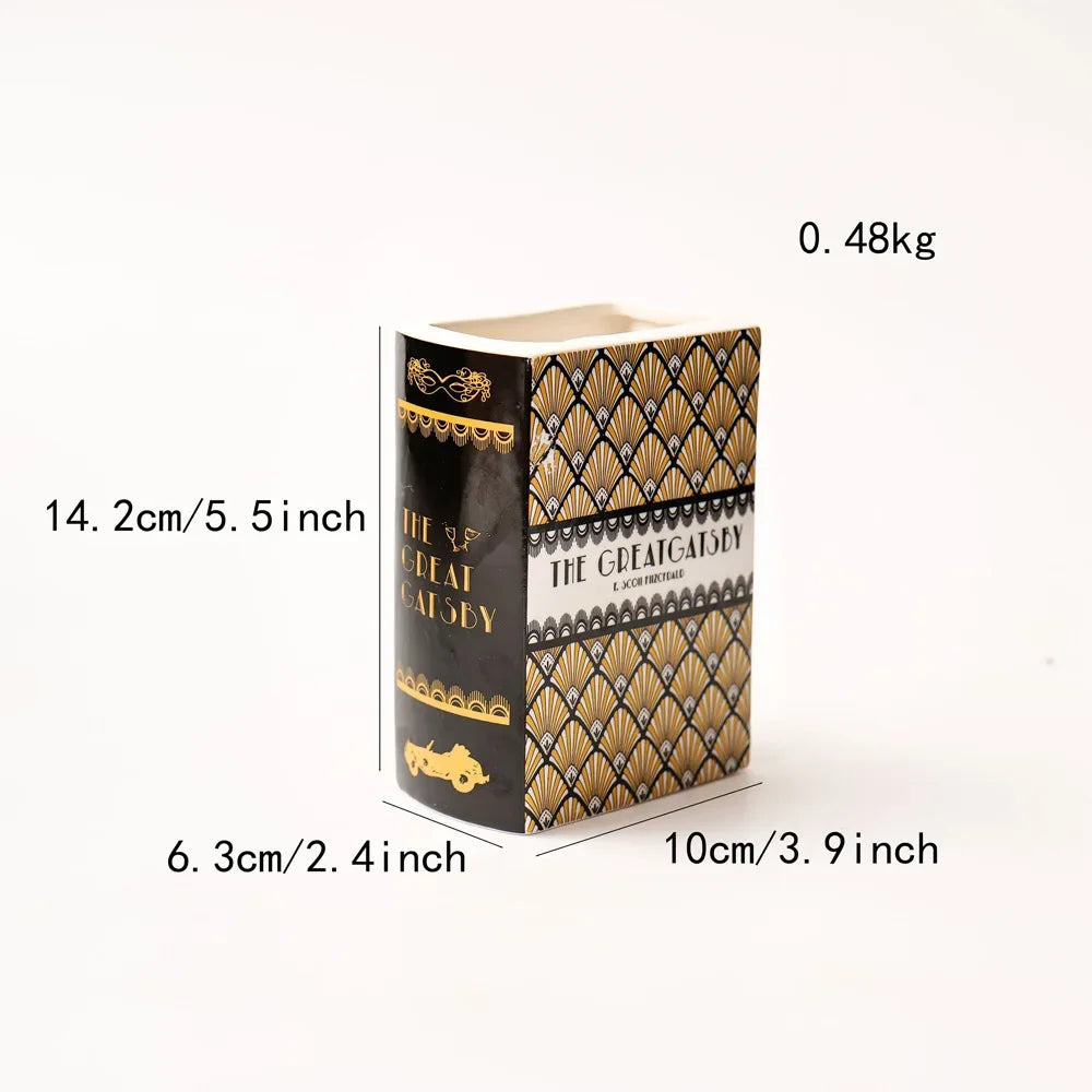 Elevate Your Home Decor with Our Unique Square Painted Floral Ceramic Vase - Perfect for Tabletop Arrangements!