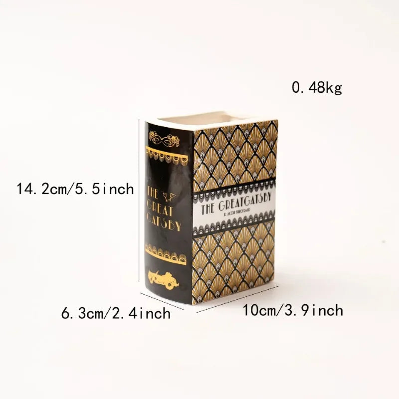 Elevate Your Home Decor with Our Unique Square Painted Floral Ceramic Vase - Perfect for Tabletop Arrangements!